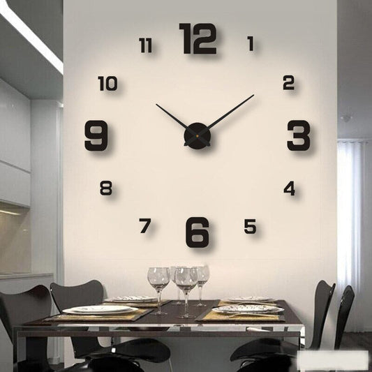 Modern DIY Frameless Wall Clock