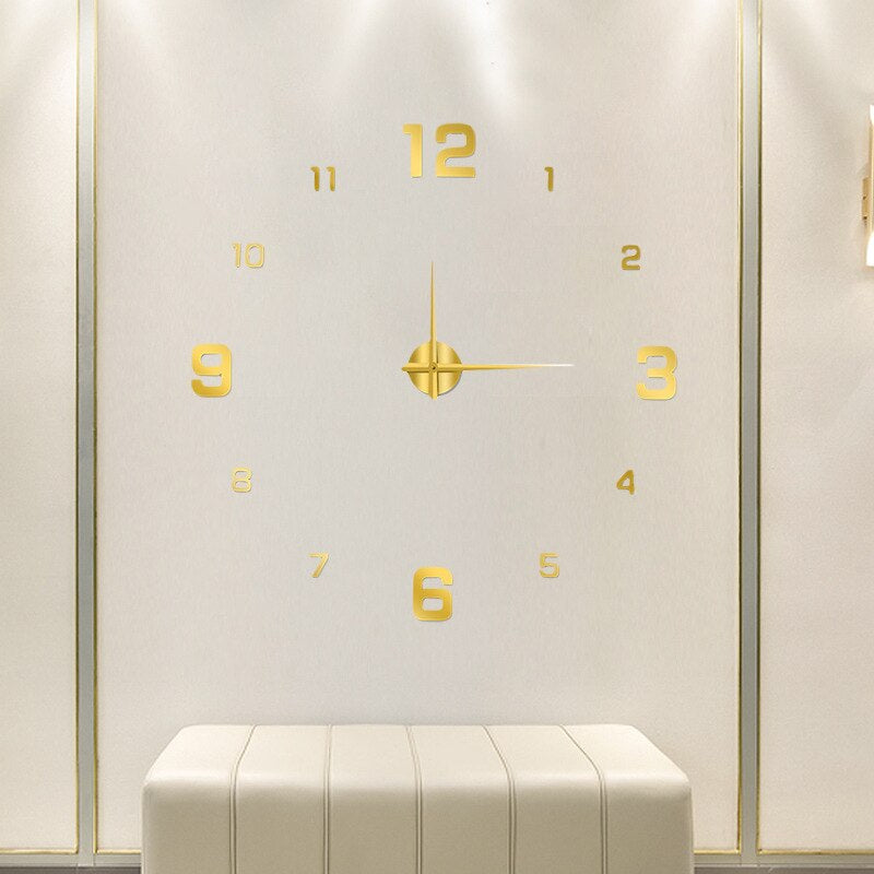 Modern DIY Frameless Wall Clock