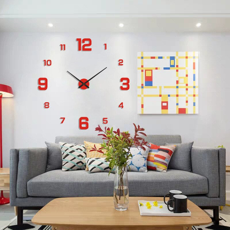 Modern DIY Frameless Wall Clock