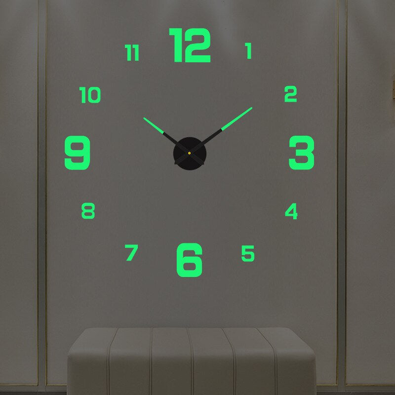 Modern DIY Frameless Wall Clock