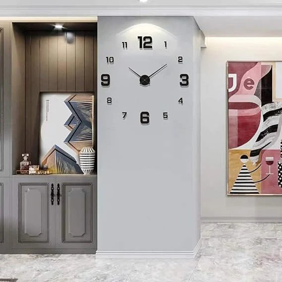 Modern DIY Frameless Wall Clock