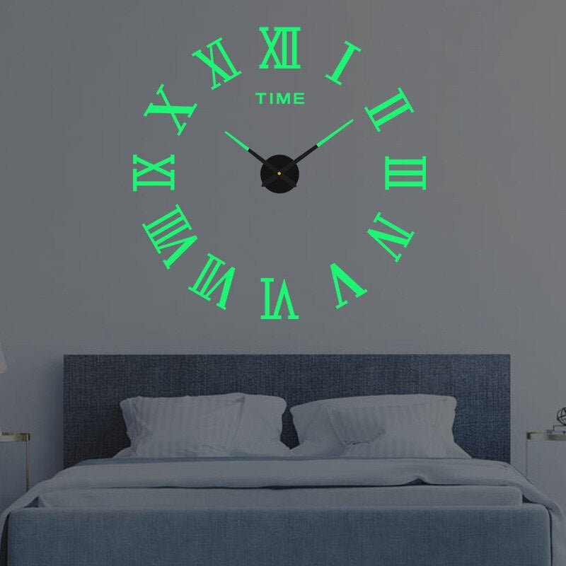 Modern DIY Frameless Wall Clock